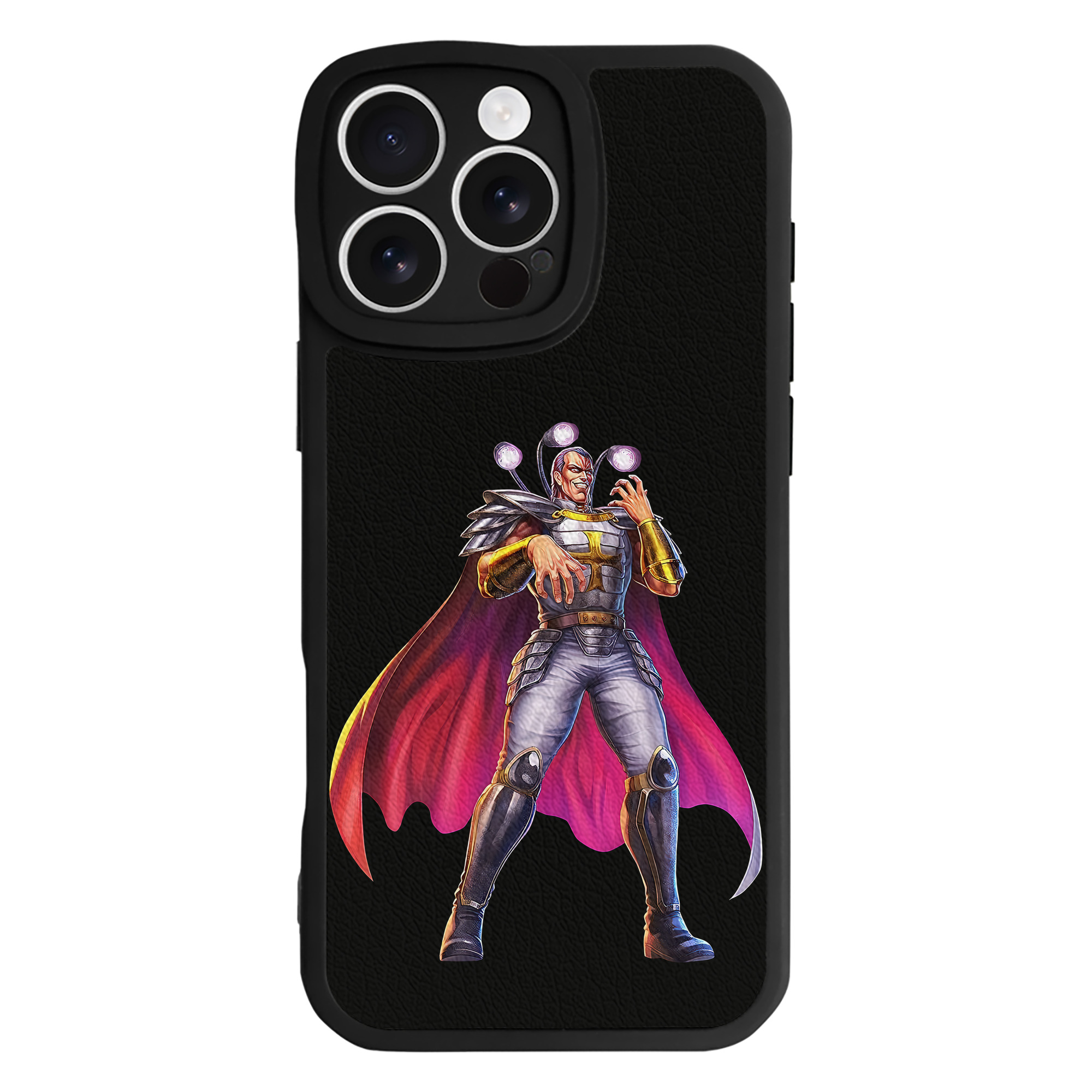 （画像用） 北斗の拳 Fist of the North Star 【iPhone 16シリーズ対応】シリコンスマホケース（レザー調） 材質：シリコン